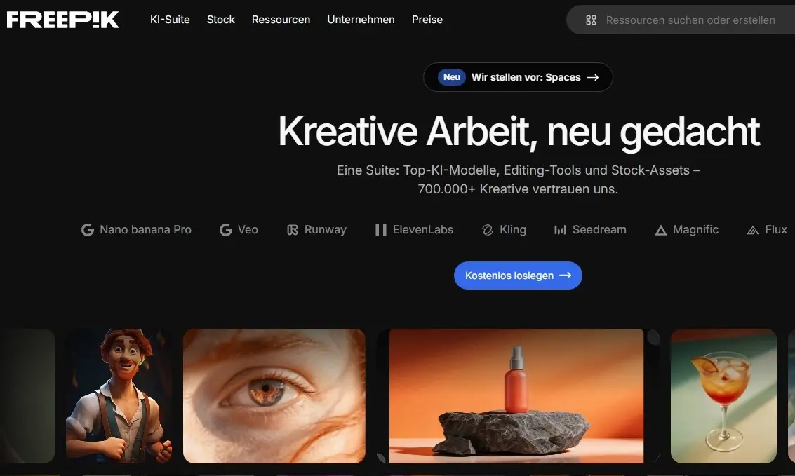 Bild: Startseite von Freepik