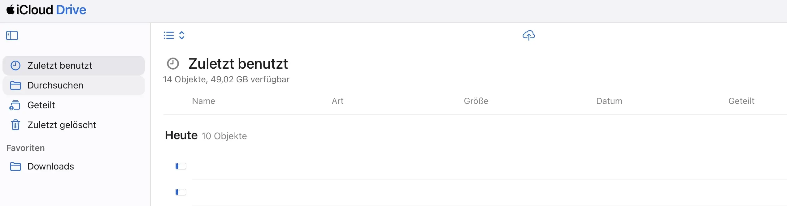 Bild: iCloud Drive: Webversion