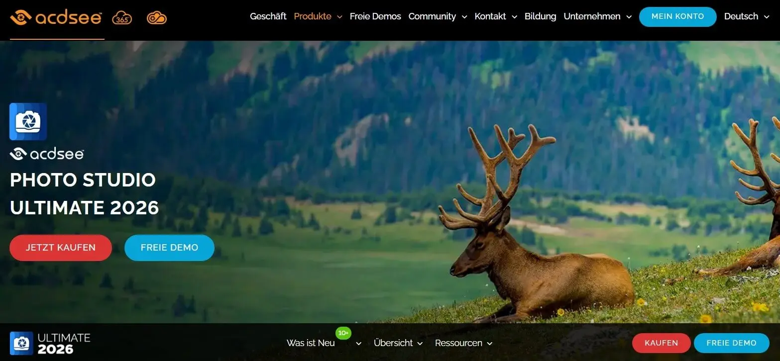 Website ACDSee Photo Studio Bild: Website ACDSee Photo Studio