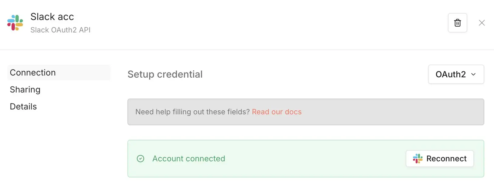 Bild: n8n: Erfolgreiche Verbindung