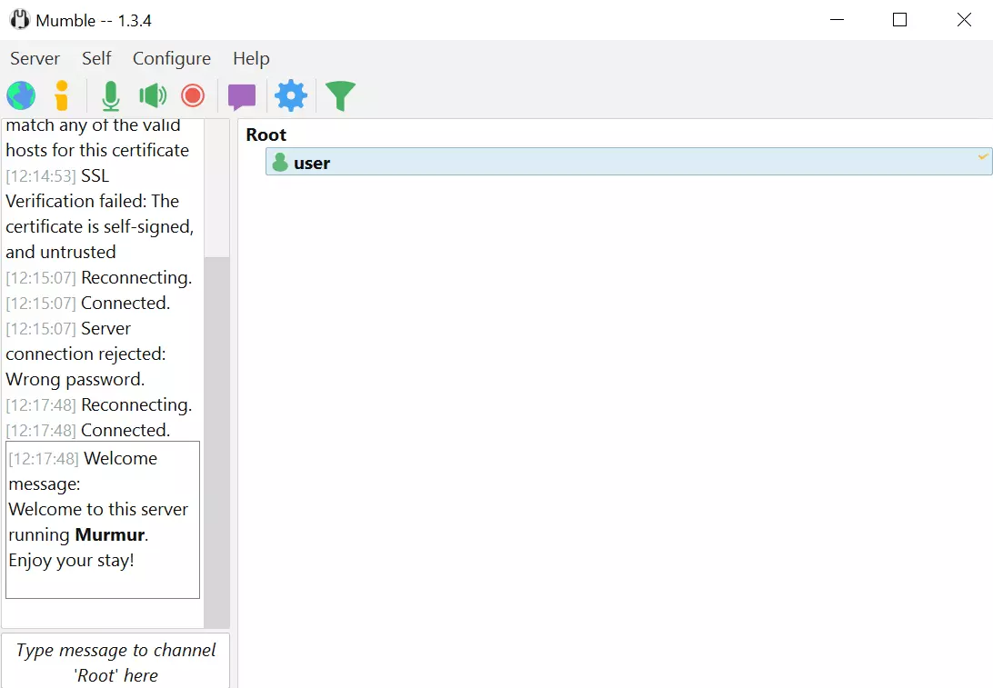 Bild: Liste mit Server-Teilnehmern
