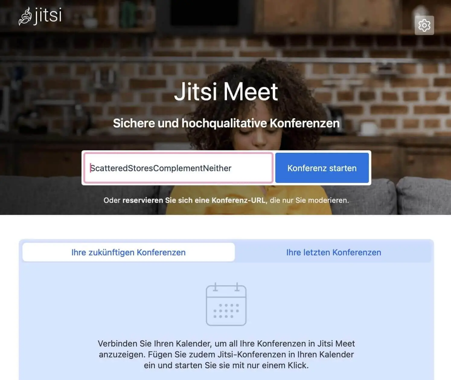 Bild: Screenshot der Jitsi-Website