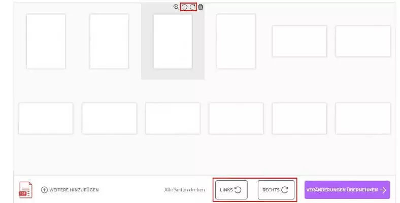 Bild: SmallPDF: PDF drehen und speichern