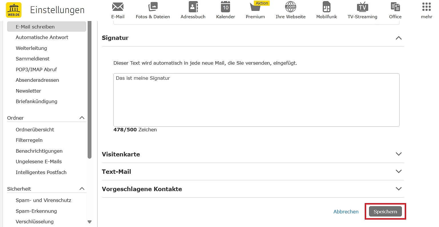 Bild: IWEB.DE-Bereich: „Signatur“