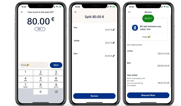 Bild: Ansichten der PayPal-App