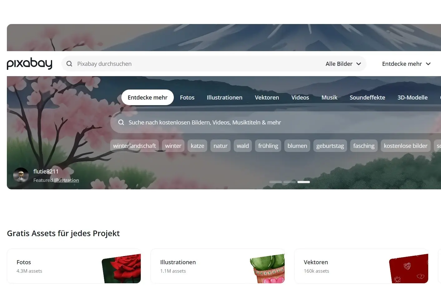 Bild: Pixabay-Startseite