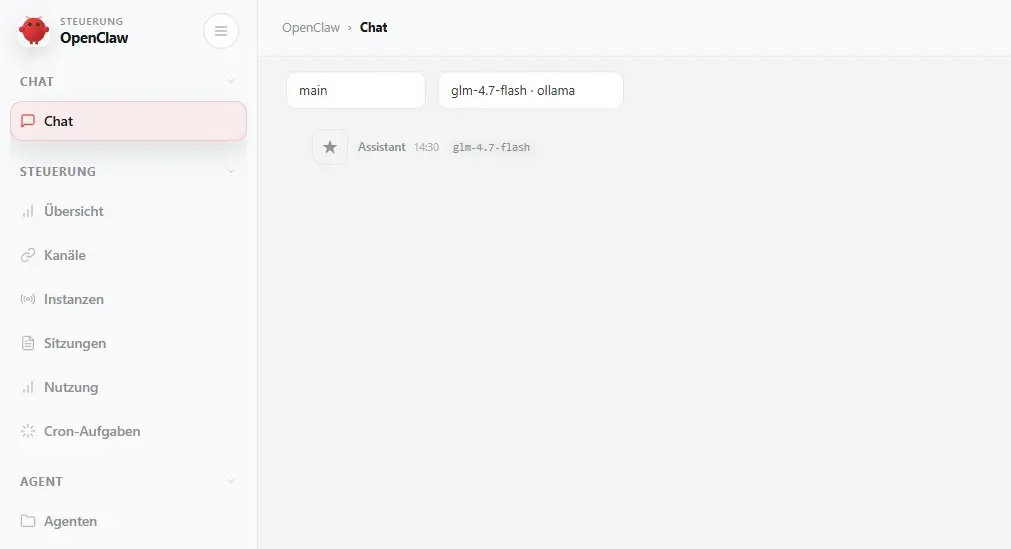 Bild: OpenClaw-Dashboard