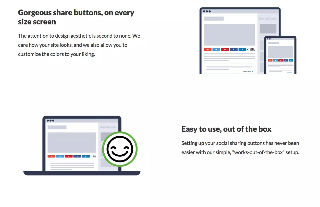 Bild: Website des Plugins Social Warfare