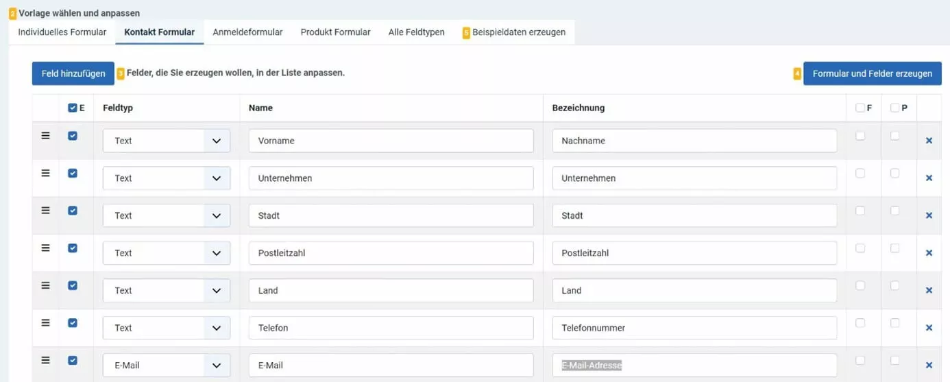 Bild: Joomla-Kontaktformular erstellen mit visforms