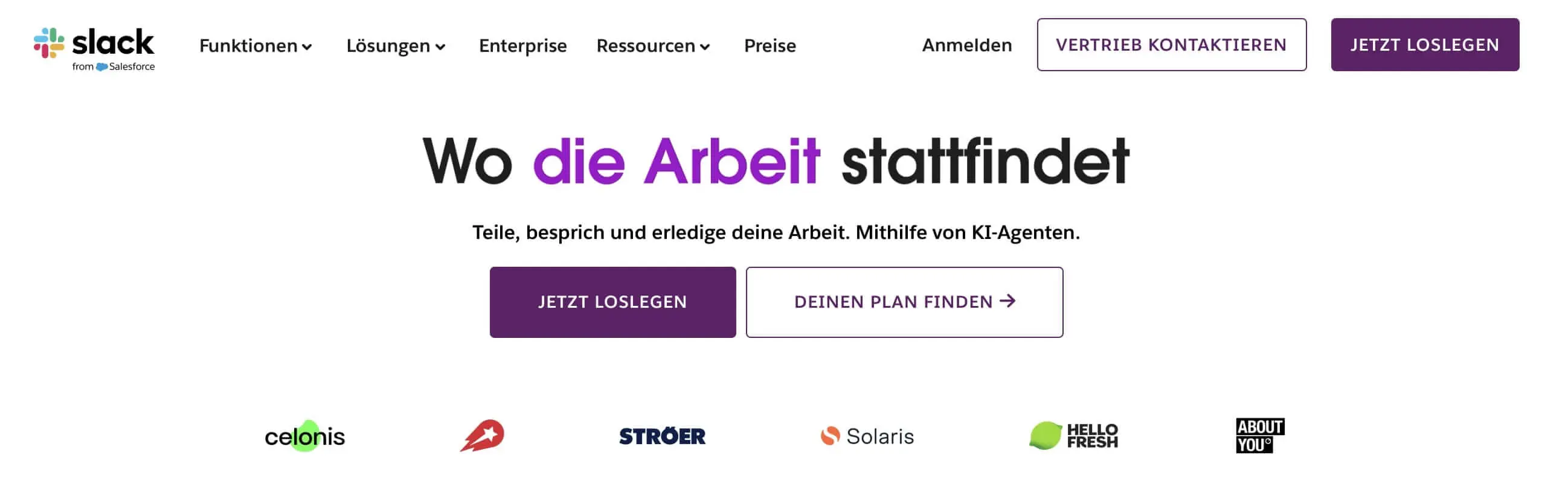 Bild: Screenshot der Slack-Website