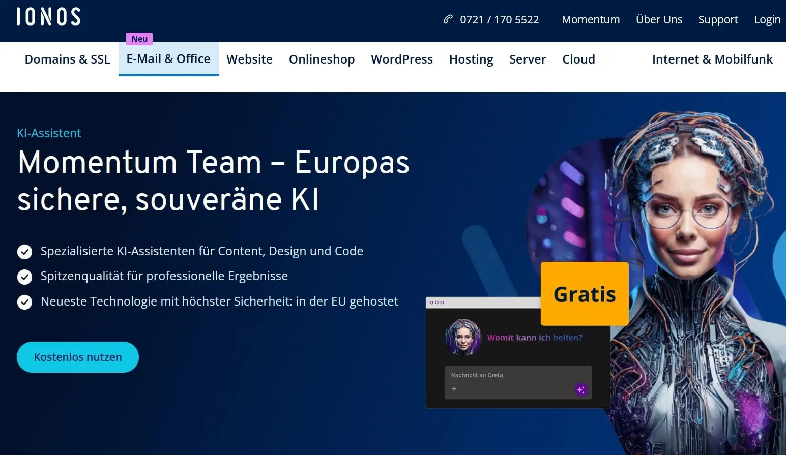 Momentum Team Screenshot Bild: Momentum Team Screenshot