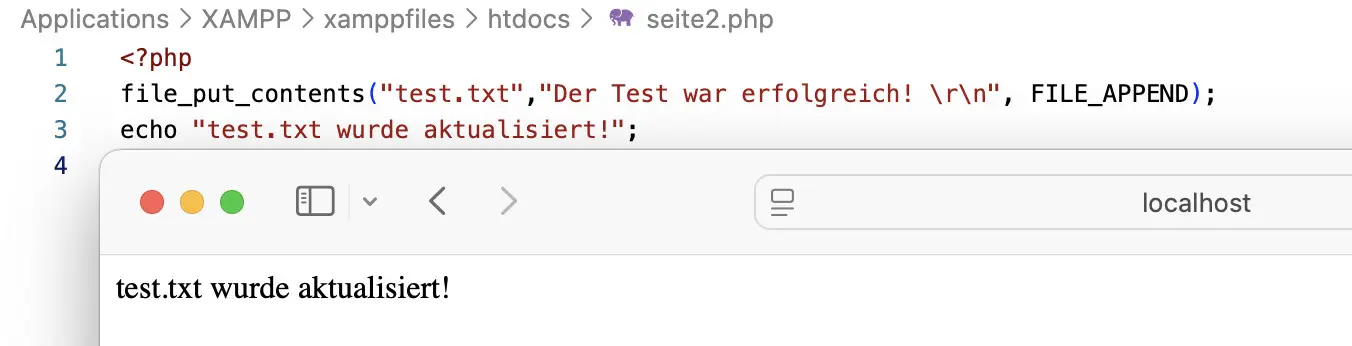 Bild: Dateioperationen: Dateien aktualisieren