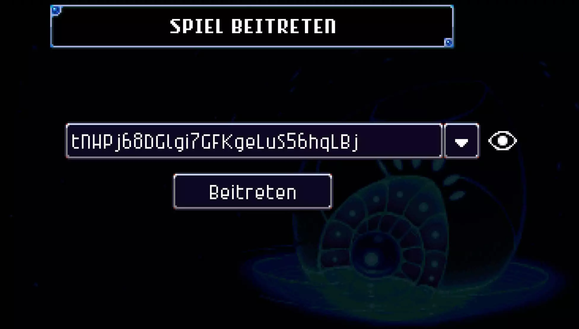 Screenshot aus Core Keeper: „Spiel beitreten“-Menü