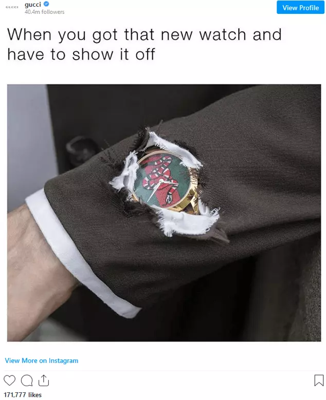 Guccis Meme-Marketing auf Instagram