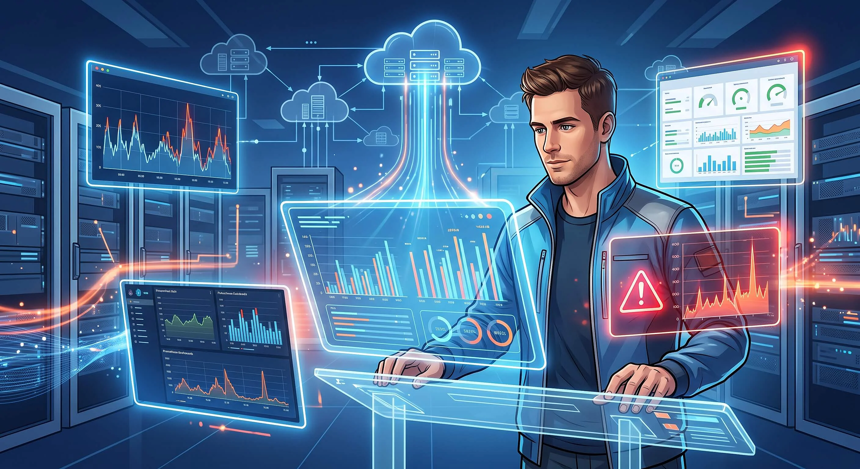 Bild: Prometheus-Grafana-Stack: Systemmetriken erfassen, speichern und visualisieren