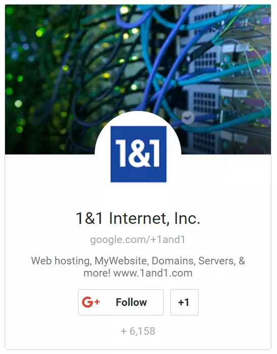 Das Badge von Google+