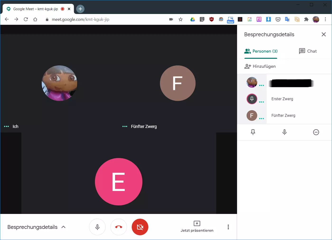 Bild: Video-Call mit Google Meet