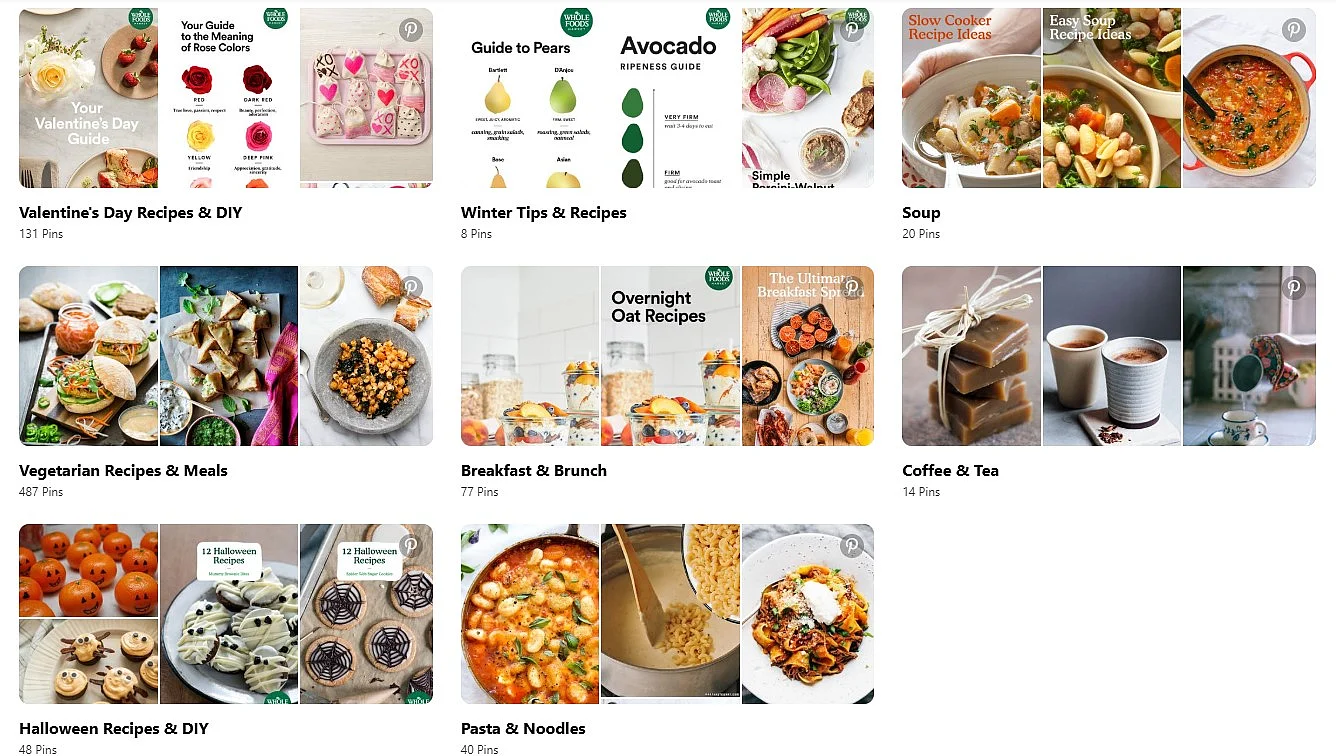 Das Board-Widget von Pinterest in Square-, Header- und Sidebar-Darstellung Bild: Das Board-Widget von Pinterest in Square-, Header- und Sidebar-Darstellung