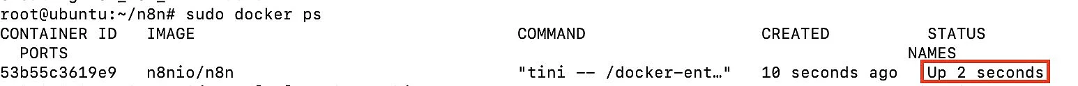Bild: n8n Docker-Container