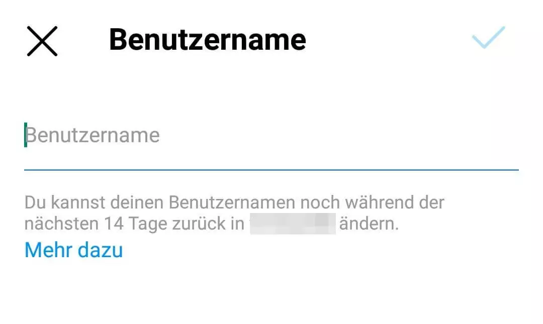 Instagram: Benutzername ändern