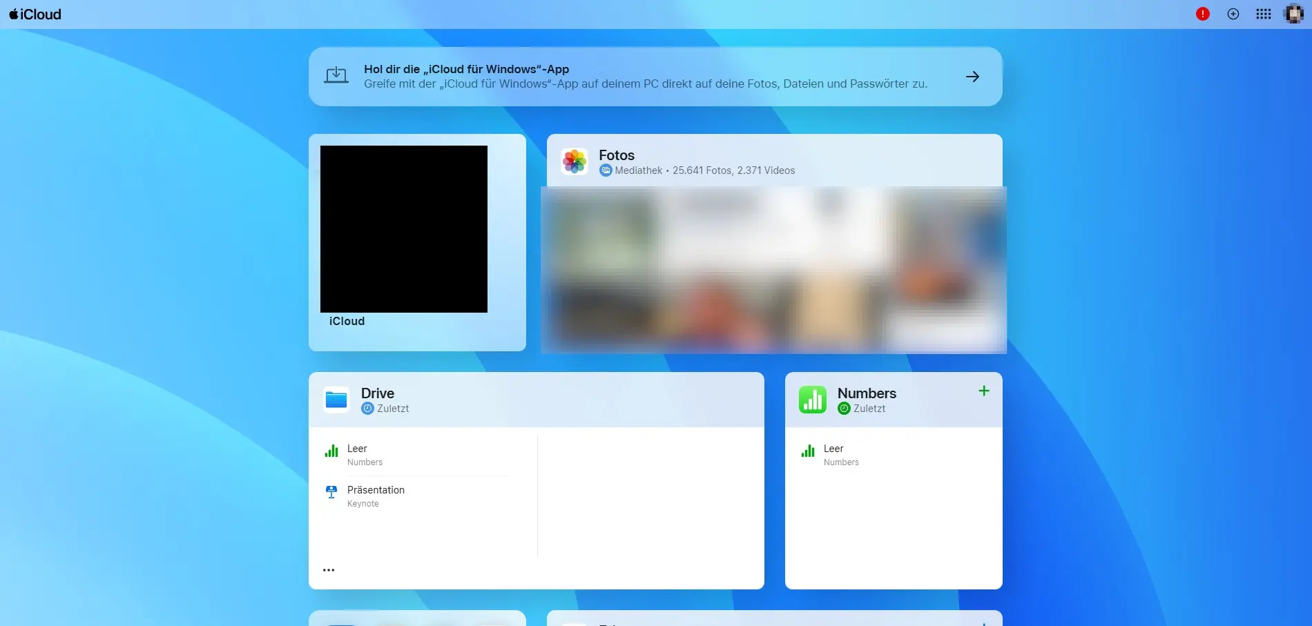 Bild: Der Cloud-Speicher-Dienst iCloud von Apple