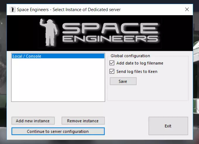 Space Engineers: Dedicated-Server-Assistent
