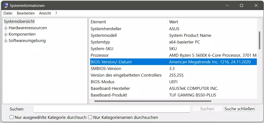 Windows 11: Systeminformationen Windows 11: Systeminformationen