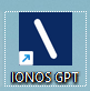 Das Logo der auf Windows-Computern installierten IONOS GPT Progressive Web App