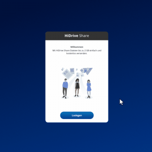 Eigene Daten einfach hochladen und teilen mit HiDrive Share.