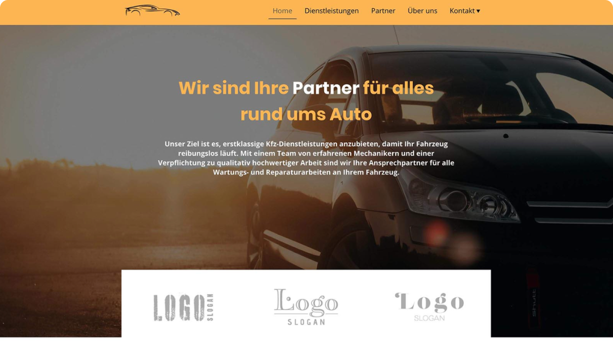 desktop Vorlage KFZ Werkstatt
