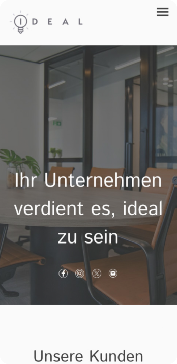 mobile Vorlage Business
