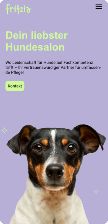 mobile Vorlage Hundesalon